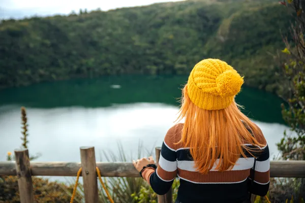 La Laguna de Guatavita desde el mirador